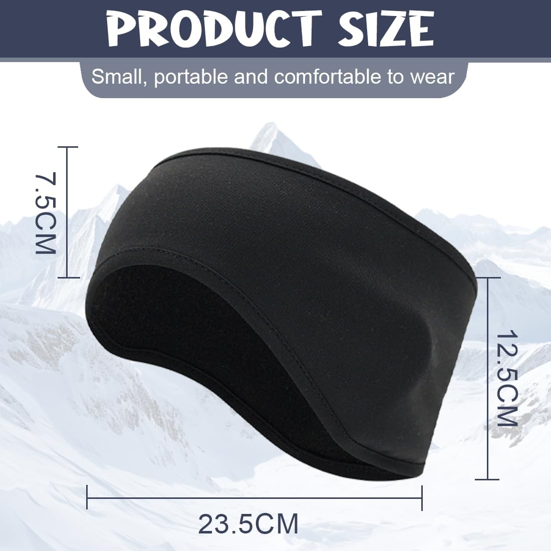 Cache Oreille, Polaire Bandeau de Sport,  dimension