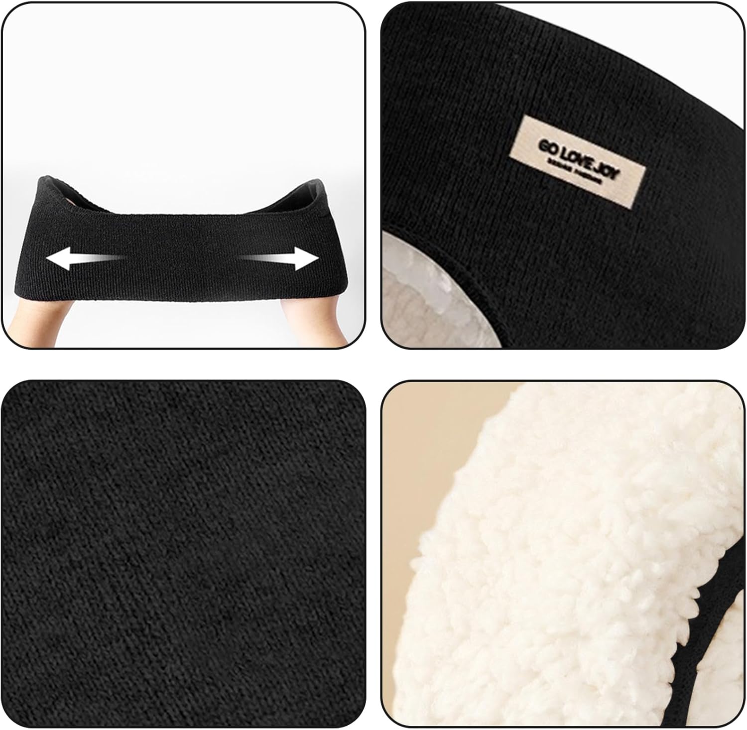 Cache oreille homme  noir tendance