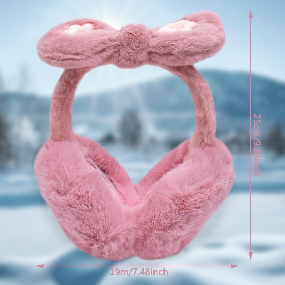 Cache oreille lapin en peluche – Doux et solide rose