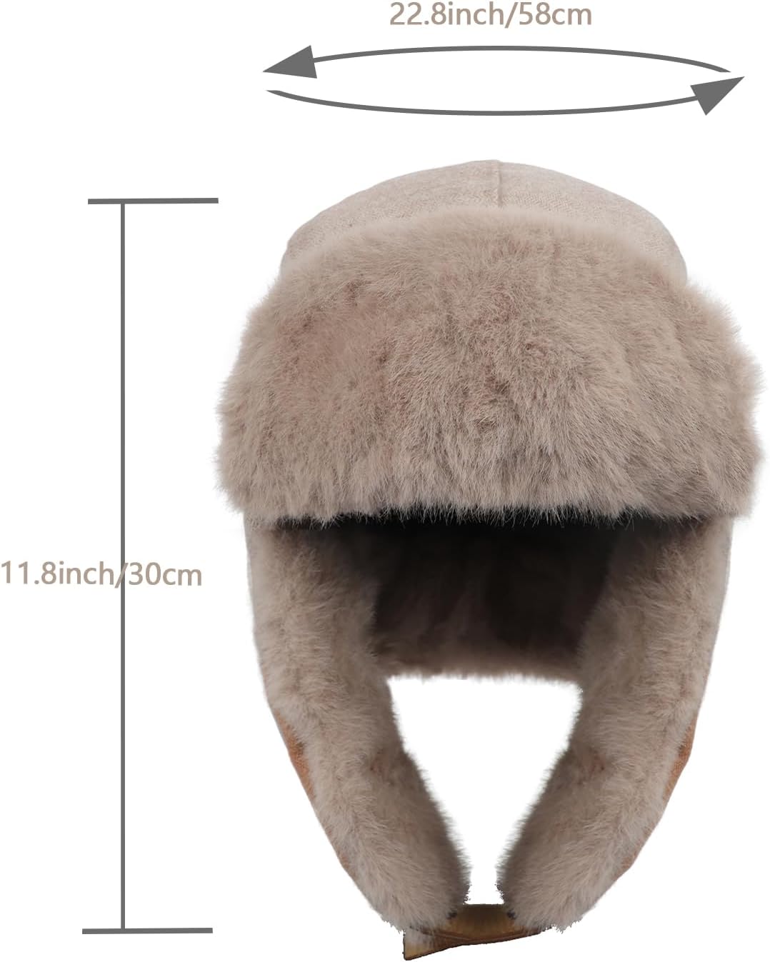 Chapka Femme Homme Chapeau Trappeur d'hiver dimension