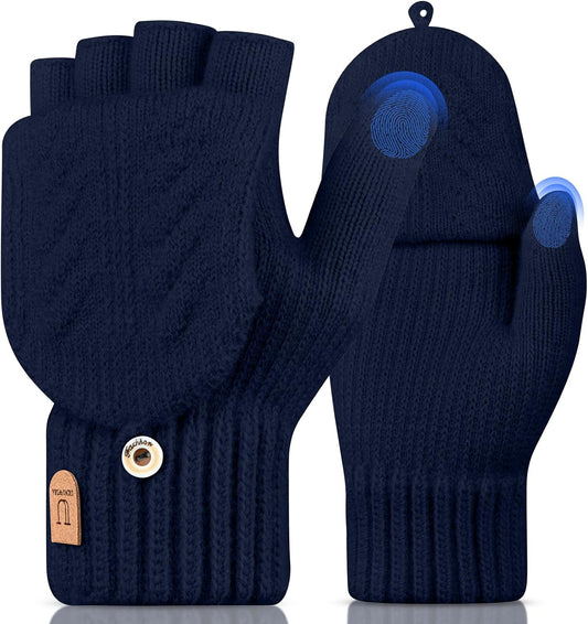Gants d'hiver Gants Sans Doigts
