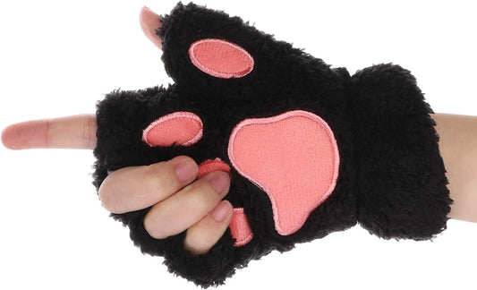 Mitaines fille fourrure