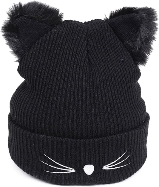 bonnet hiver chaud pompon