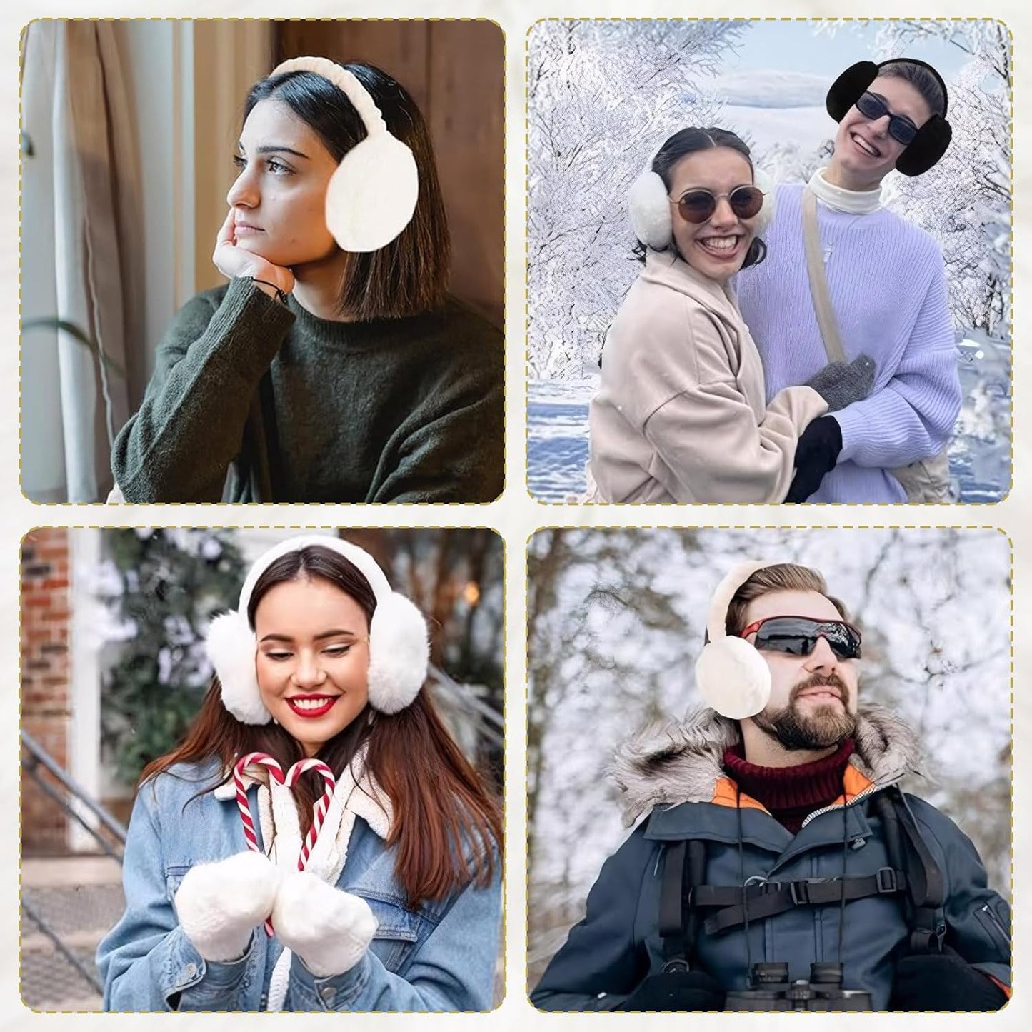 Cache-oreilles d'hiver pour femme