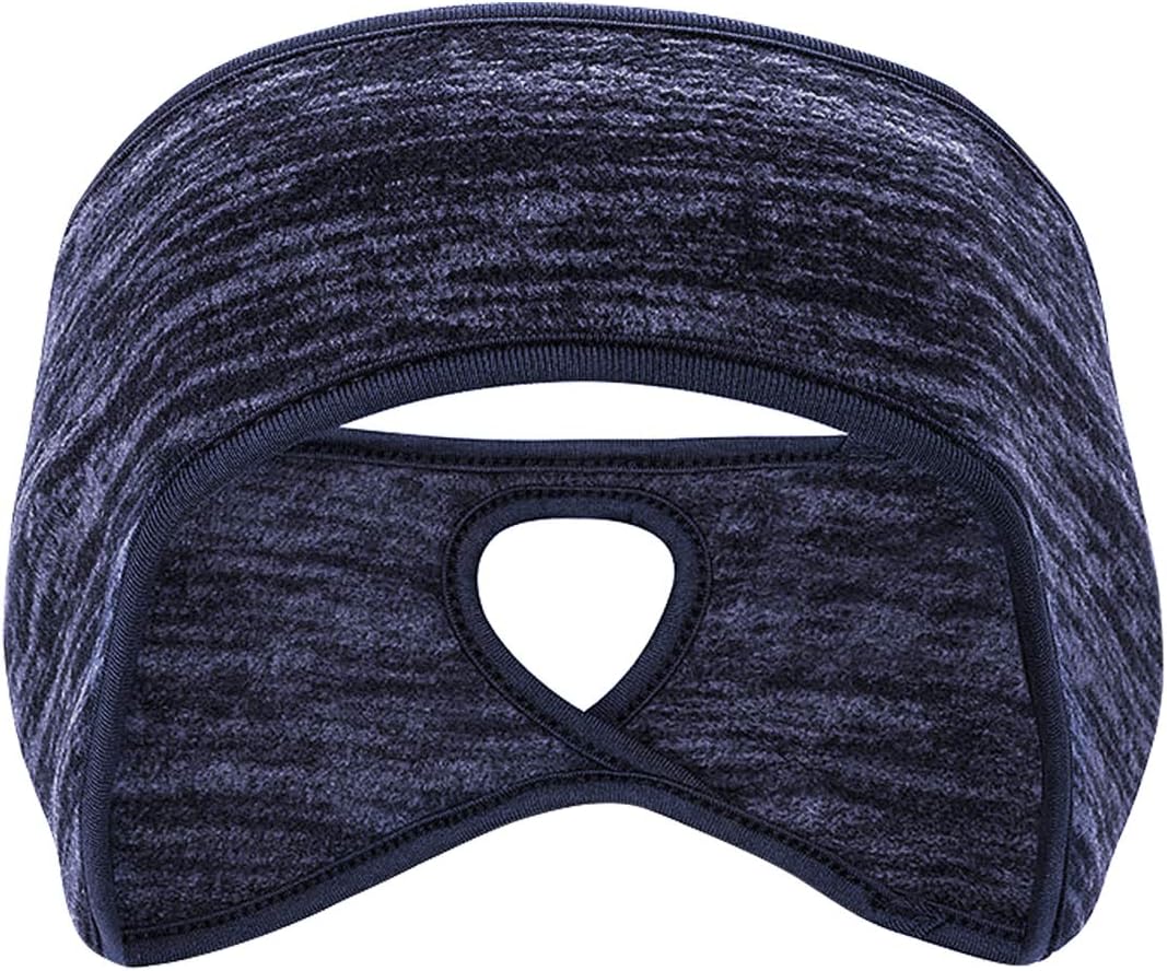 cache oreille sport femme bleu