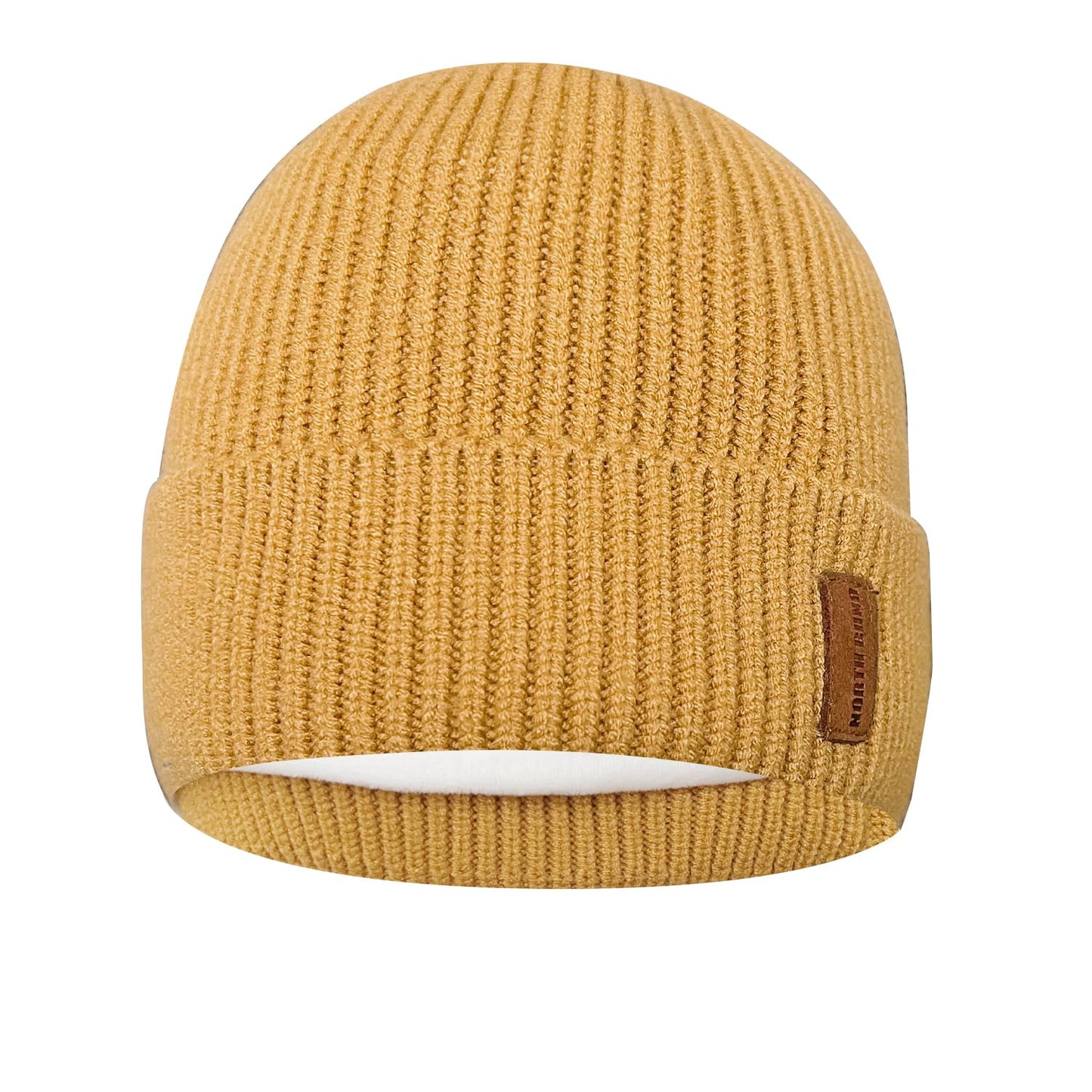 Bonnet Laine Homme – Tricot Extensible Hiver jaune