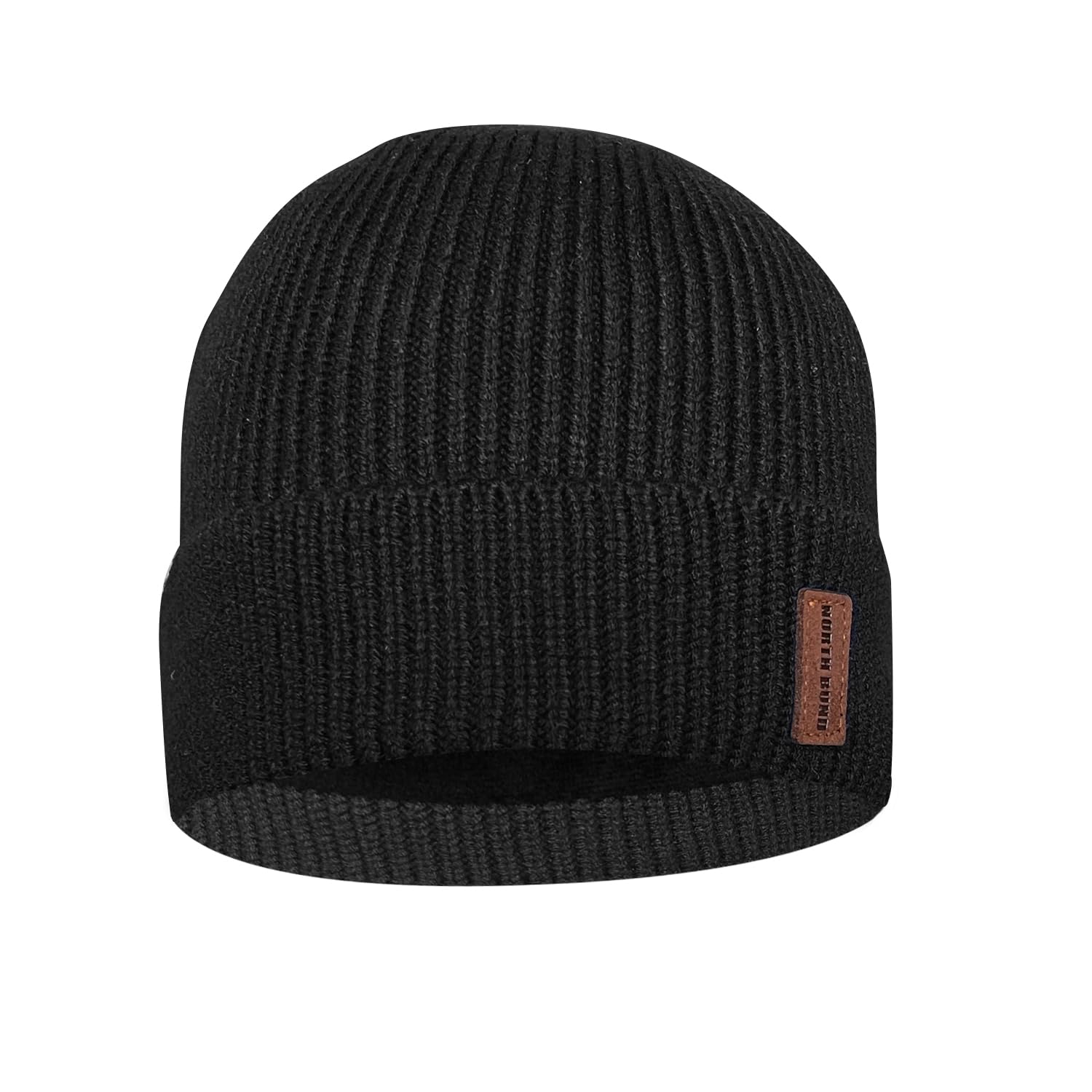 Bonnet Laine Homme – Tricot Extensible Hiver noir
