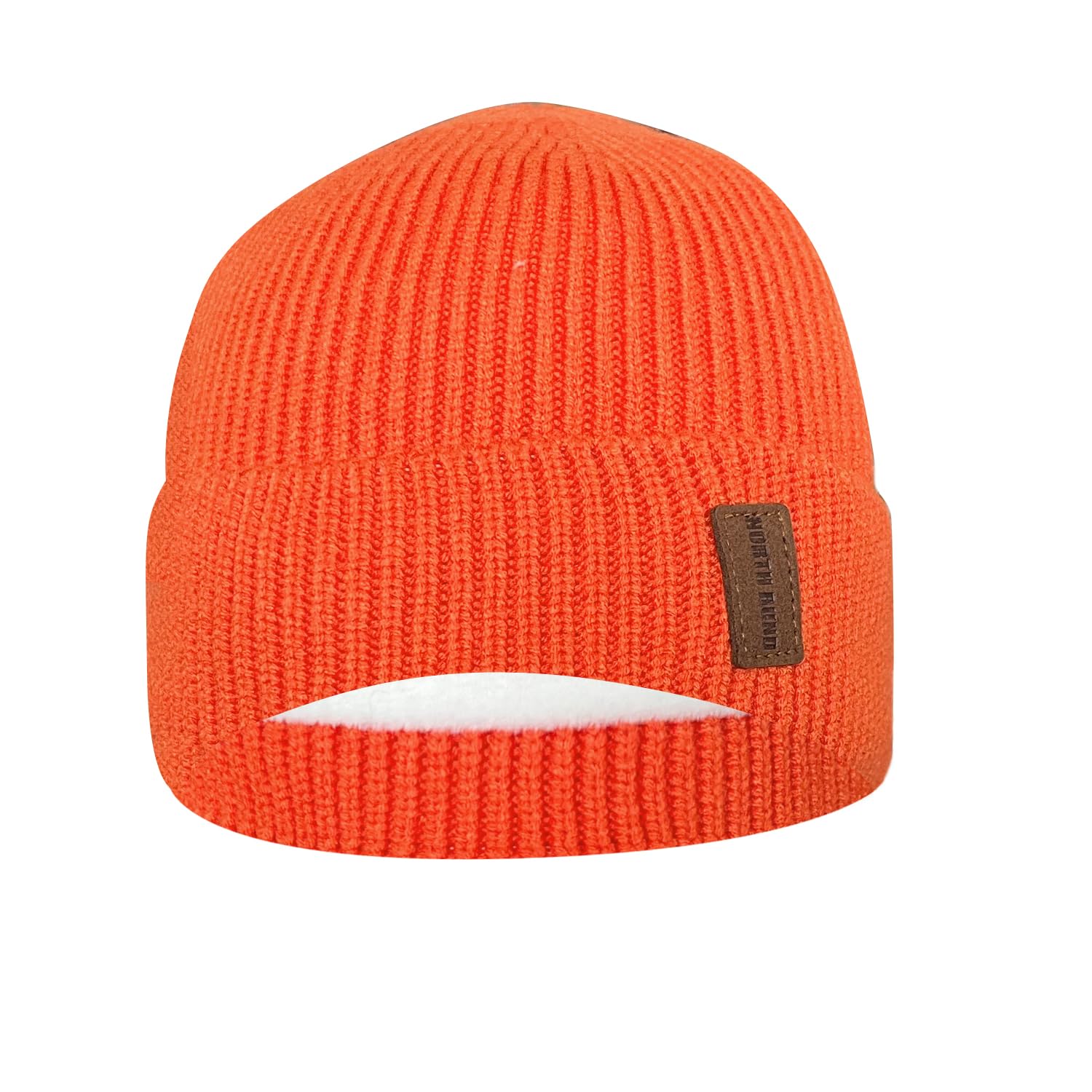 Bonnet Laine Homme – Tricot Extensible Hiver orange