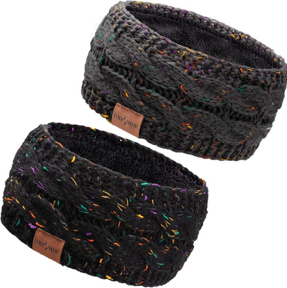 Cache oreille tricot femme – Bandeau chaud doublé polaire