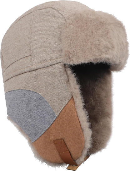Chapka fourrure chaude et coupe-vent