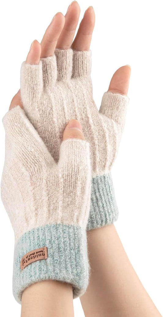 Mitaines tricot avec doigts