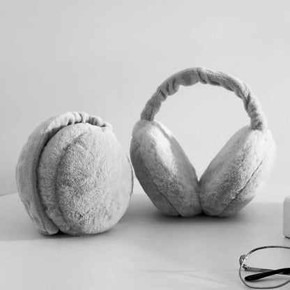 cache oreille fourrure pliable