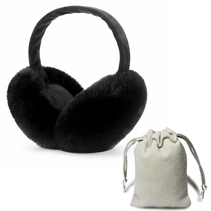 cache oreille hiver femme noir