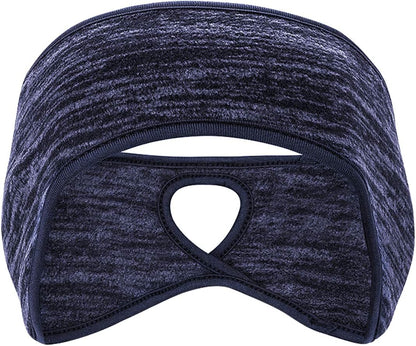 cache oreille sport femme bleu